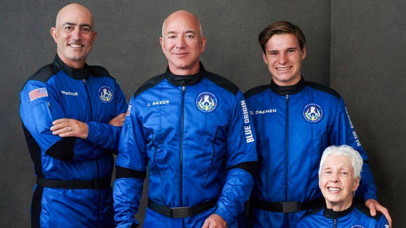Jeff Bezos back on earth after 10-min flight to space on Blue Origin's New Shepard spacecraft